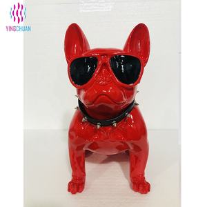 Maniquí de perro de fibra de vidrio con diseño de Bulldog <span class=keywords><strong>Animal</strong></span>, escaparate de ventana - Product Image 2