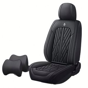 TONHGHUI <b>Car</b> <b>Seat</b> <b>Cover</b> Set 5-Piece All-Season Elegant Luxury All-In-One <b>Leather</b> Universal Protective Accessory Business Design - Product Image 2