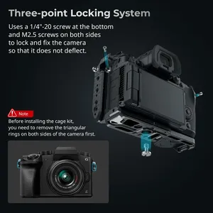 ชุดอุปกรณ์ปลดเร็ว HawkLock รุ่น 4825 สำหรับ <span class=keywords><strong>LUMIX</strong></span> <span class=keywords><strong>GH7</strong></span>/GH6 ชุดด้ามจับด้านบนและตัวหนีบสายเคเบิลสำหรับ USB-C - Product Image 3