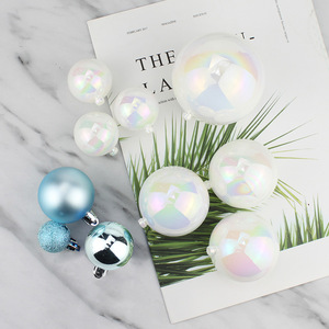 Cake Ornaments Round Plastic Decorative Balls Frosted Matte Transparent Reusable Birthday Party Cake Toppers - Product Image 1