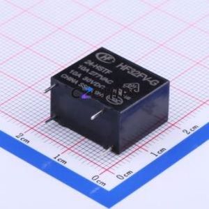 HF32FV-G/24-HSTF Power Relay Through hole,10.2x18.4mm Relay 24V 1 Normally Open: 1A (SPST-Normally Open)::: 4 10A-250VAC - Product Image 1