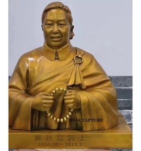 Decoración para el Hogar, Busto Personalizado de Bronce de la Figura Famosa Charlie Thomas <span class=keywords><strong>Munger</strong></span>, Estatua de Retrato, Escultura - Product Image 3