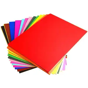 Kleur Houtvrij Bond Papier Voor Geschenkverpakking Kinderen Art Ambachtelijke Vouwen Papier Kleurrijke 55GSM Om 150GSM Ream En Roll