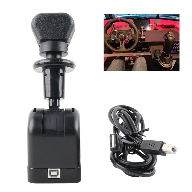 USB SIMHandbrake Truck Hand Brake for Logitech G27 G29 G923 PC New Condition Compatible ETS2 European/American Simracing Games