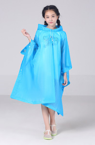 Lightweight Plastic EVA <strong>Rain</strong> Poncho for School Boys and Girls Cape Raincoat <strong>Rain</strong> <strong>Coat</strong> for Mountaineering and Travel - Product Image 2