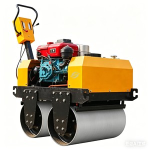 Mini-compacteur d'asphalte à double tambour, rouleau vibratoire, rouleau de construction à moteur diesel - Product Image 6