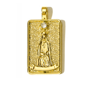 Vintage amuleto estrella sol Luna collar 3D en relieve ópalo chapado en oro <span class=keywords><strong>Real</strong></span> enlace cadena Tarot colgante collar - Product Image 6