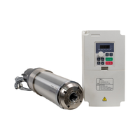 Moteur de broche CNC ATC refroidi à l'eau à grande vitesse 18000 24000 tr/min 5.5kw ISO30 BT30 avec onduleur VFD et support