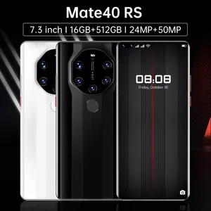Mate40 RS 16GB + 512GB 7.3 بوصة 6000mAh الروبوت 10.0 رخيصة مقفلة هاتف محمول السعر المنخفض الذكية الهواتف المحمولة 4G الروبوت الهاتف الذكي