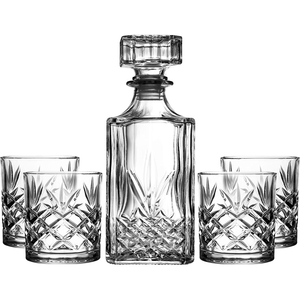 All'ingrosso 750ml inciso Vintage vecchio stile classico whisky bicchieri di lusso liquore Decanter regalo Set - Product Image 6