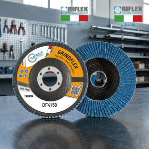 FERVI DF4150.117 Disco LameLLARE GrindFLEX CLASSIC Ruedas de Láminas Personalizadas OEM de Carburo de Silicio y Óxido de Aluminio para Lijado de Acero 120 - Product Image 2