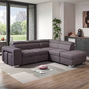 <b>Modern</b> Living Room Divano Letto Recliner with Footrest and Storage, Combination Corner <b>Sofa</b>, Home Furniture, Pull-out <b>Sofa</b> <b>Bed</b> - Product Image 4