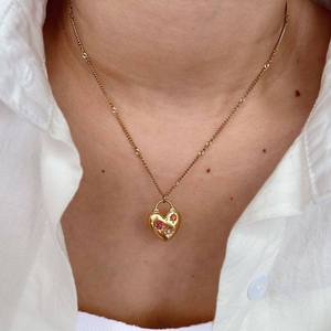 Collar de Bisutería de Moda con Colgante para Mujer, Joyería Fina, Collar de Acero Inoxidable, Set de Collares con Zirconia - Product Image 3