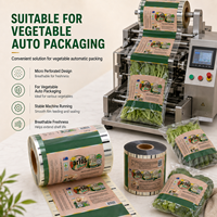 Vente en gros de rouleaux de film PET micro-perforé de qualité alimentaire avec logo personnalisé pour l'emballage automatique