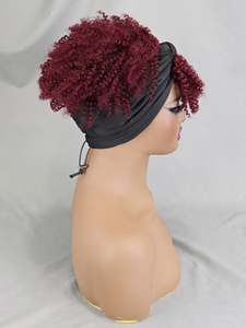 Perruque <span class=keywords><strong>Bandeau</strong></span> Afro Kinky Bouclée en <span class=keywords><strong>Cheveux</strong></span> Humains Courts 99J pour Femmes Noires - Vente en Gros - Product Image 3