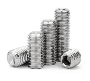 M1.6-M16 304 Stainless Steel Small Hexagon Socket Set Screws With Cup Point