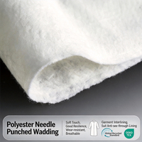 Rembourrage aiguilleté certifié GRS 100-400 GSM, écologique, haute résistance, pour isolation de vestes et rembourrage de tapis de camping