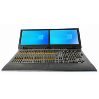 Controlador de Iluminación DMX MA2, Consola Portátil para Atenuación de Luces de Escenario, Completa con Estuche Protector de Transporte, Compatible con Conciertos y Eventos