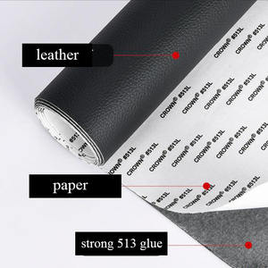 Adhésif puissant 513L 0,8 mm Patch de réparation en <span class=keywords><strong>cuir</strong></span> PU auto-adhésif Aticker Faux <span class=keywords><strong>cuir</strong></span> auto-adhésif pour réparation de canapé et de siège de voiture - Product Image 4