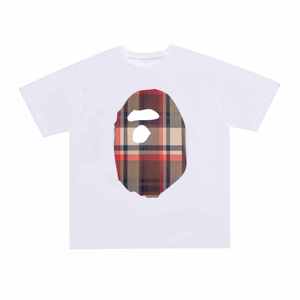 2026 Version Haute Qualité 1:1 T-shirt Homme Casual Imprimé Lettres Bathing Ape, T-shirt Bapees de Créateur Tendance, T-shirt Bapees Imprimé - Product Image 1