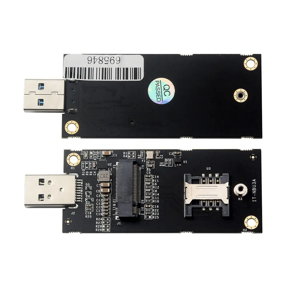 M.2 para adaptador USB 3.0 com o cartão SIM slot para cartão de Transferência de Chave B Para NGFF LTE 4G módulo EM06-A EM06-E EM12-G EM20-G EM18-G EM16-G
