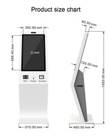 32 pouces Self Service Loterie Jeu de tombola Ticket Impression POS Paiement Kiosque Imprimante Distributeur Automatique avec QR Code Scanner à Vendre