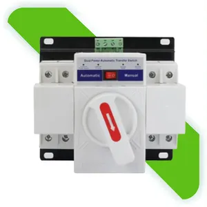 63A 100A Solar Grid Power Dual Power Automatic Transfer Switch ATS 3p 4p ats Mini home switch 4P For Home mini toggle switch