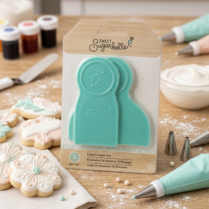 Maßgefertigtes Kunststoff-Glasurschaber-Set, Keks-Zuckerguss-Werkzeug, Keks-Dekorationswerkzeug für Süße <span class=keywords><strong>Sugarbelle</strong></span> - Product Image 3