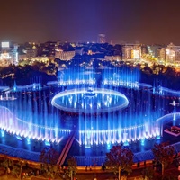 Fuente de Agua Interior de Nuevo Diseño, Fuente de Jardín Exterior, Fuente de Mármol, Control DMX512, Fuente Danzante a Precio de Fábrica