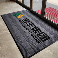 Tapis de pneu commercial avec logo personnalisé Tapis de porte d'entrée en PVC Livraison rapide Conception personnalisée faite à la machine Texture de marque promotionnelle