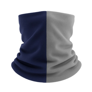 Cycling Neck Warmer Double Layer Fleece Color Blocked Ski Sports Warm Face Mask Adult Size 26.5cm Width - Product Image 2