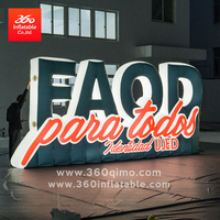 Lettres gonflables géantes personnalisées, lettres gonflables 3D, modèle de mots gonflables, panneau publicitaire gonflable pour la promotion de la marque