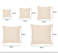 Vente en gros de taies d'oreiller et housses de coussin carrées en lin tricoté, vierges, de qualité supérieure, pour sublimation, écologiques, pour usage domestique et hôtelier