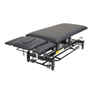 Bingkai logam meja dekompresi tulang belakang pijat chiropraktik fisioterapi dapat disesuaikan Hi Low <span class=keywords><strong>Adjustable</strong></span> elektrik - Product Image 6