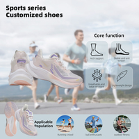 Chaussures de course unisexes respirantes, légères, confortables, durables, avec semelle intermédiaire en TPU pour la course quotidienne, la salle de sport, OEM