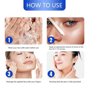 Sérum facial 4-en-1 Peptide Niacinamide Vitamine C Acide hyaluronique Vitamine E Anti-rides Éclaircissant - Product Image 4