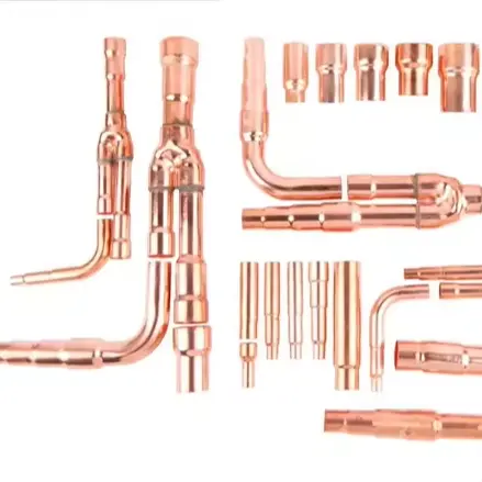 VRF Copper Refrigeration Y Branch Y Joint Pipe copper fittings