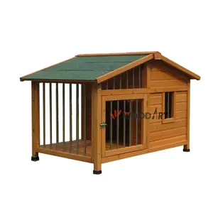 Good design Stainless Steel Extra Large Wooden Dog House Outdoor Dog Kennel And Cages