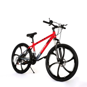 <span class=keywords><strong>Bicicleta</strong></span> de Montaña Clásica con Cuadro de Aleación de Aluminio, Suspensión Delantera, Frenos de Disco, 21 Velocidades, Plegable, Llanta de Acero de 26 Pulgadas - Product Image 5