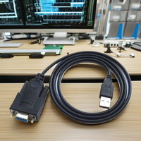 Cable convertidor USB 2,0 A macho A RS232 hembra, con Chipset PL2303
