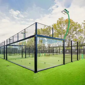 Harga pabrik padel court padel panorama penuh lapangan rumput tenis padel Lapangan Lapangan Lapangan Lapangan Tenis