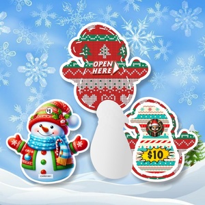 Snowman Shape Pull Tab Tickets Double-Sided Digital Printing Free Design Christmas Style Custom Prize Amount - Product Image 5