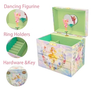 Caja Musical <span class=keywords><strong>para</strong></span> Joyas Jakos con 2 Cajones y la Canción Beautiful Dreamer - Ideal <span class=keywords><strong>para</strong></span> Regalo de <span class=keywords><strong>Cumpleaños</strong></span>, Navidad y Festividades <span class=keywords><strong>para</strong></span> Niñas - Product Image 2