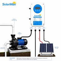 Pompe à eau solaire de surface SOLAR MAX 280V 2200W avec moteur CC sans balais et contrôleur intégré, basse pression pour l'irrigation agricole