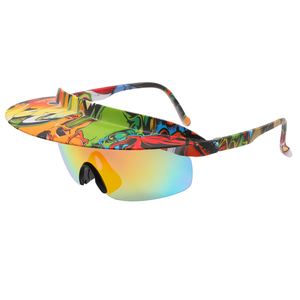 Lunettes de soleil de sport unisexe pour l'extérieur, nouveau modèle avec monture en PC, protection solaire, pour le cyclisme et les activités transfrontalières - Product Image 2