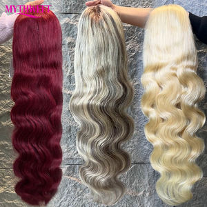 Perruque en dentelle complète HD à ondulation naturelle, cheveux humains vierges indiens bruts, vente en gros, <span class=keywords><strong>pas</strong></span> <span class=keywords><strong>cher</strong></span>, cheveux humains naturels, perruques à dentelle frontale 13x4 à vendre - Product Image 3