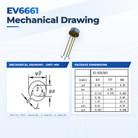Transistor MOSFET Trench N-Channel EvolE 90V 0.9A Seri A3-02B(B4) untuk Amplifikasi Sinyal Kecil dan Switching, Setara 2N6661