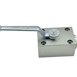 Vanne à boisseau sphérique YJZQ-J10B J15B 20B à raccordement par plaque, vanne de commutation hydraulique manuelle pour fluide huileux à température normale - Product Image 1