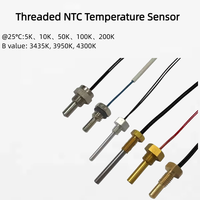 Sonde de température NTC filetée 10K B3950 M12 étanche pour la surveillance des équipements