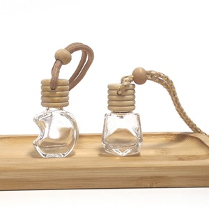 Essential Oil Empty 5ml/8ml/10ml Square Glass <b>Bottle</b> Screw Cap <b>Car</b> Hanging Perfume Freshener - Product Image 4